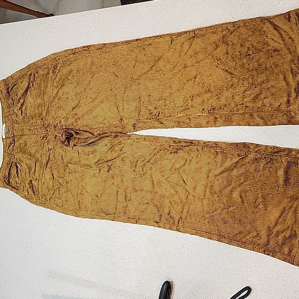 L'AGENCE Mustard Corduroy Pants